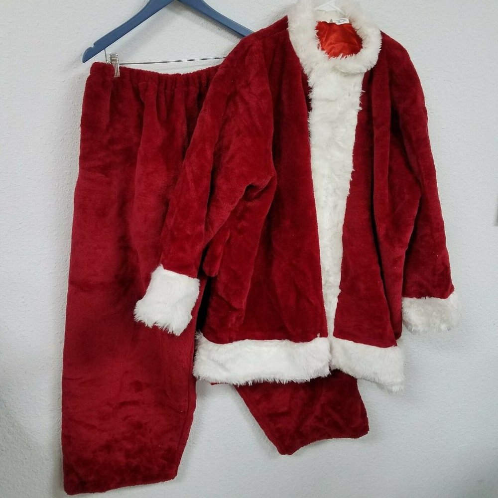 Rubies Adult Crimson Regency Plush Santa Suit With